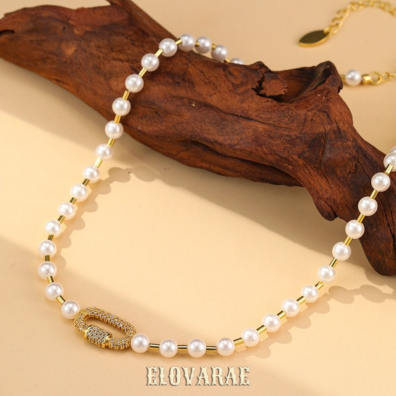 Estelle Nocturne Pearl Crystal Pendant Necklace product image 2