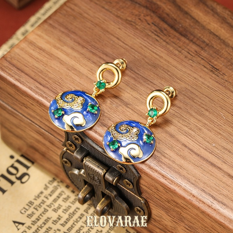 Aurelia Gleam Enamel Drop Earrings product image 2