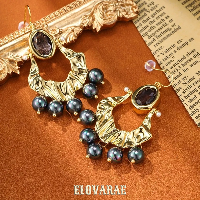 Seraphine Gleam Pearl Fringe Drop Earrings product image 2