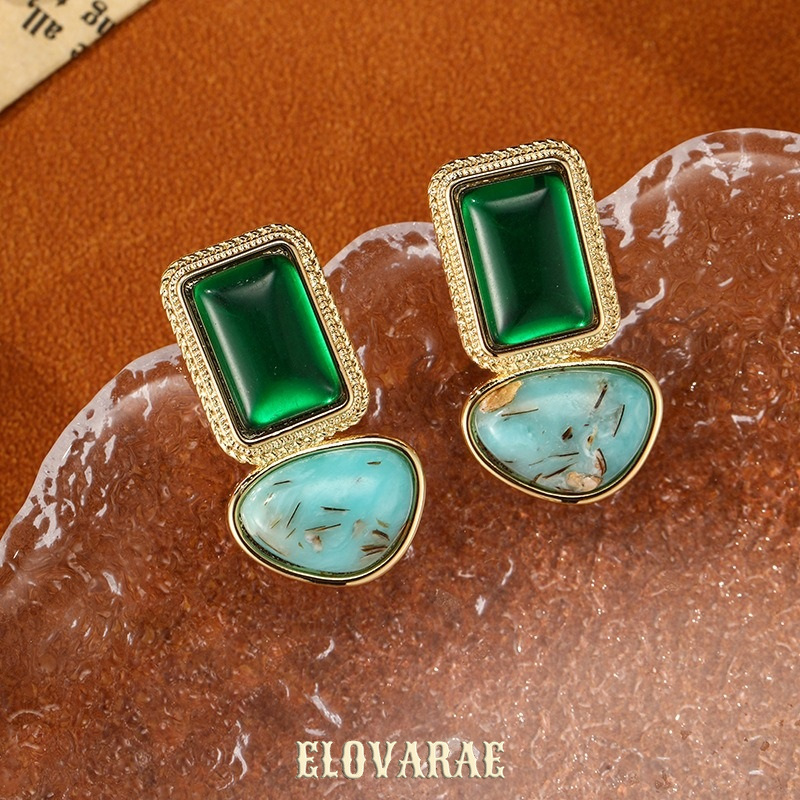 Aurelia Petal Geometric Drop Earrings product image 2