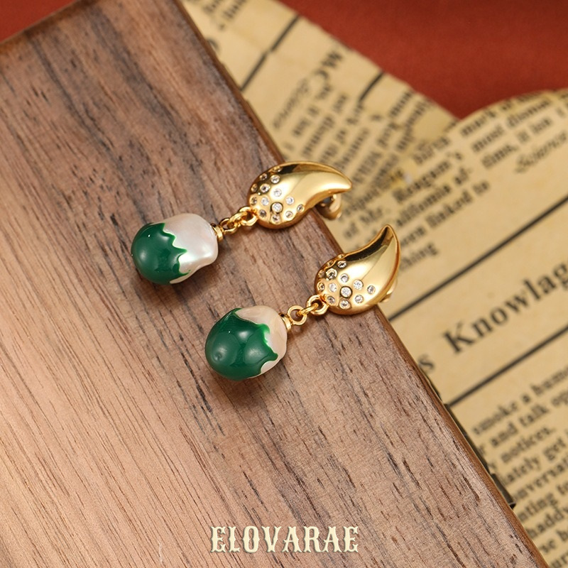 Seraphine Petal Pearl Teardrop Drop Earrings product image 2