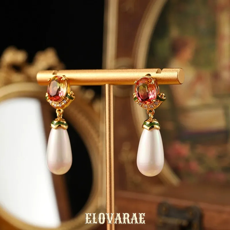 Aurelia Muse Pearl Fringe Drop Earrings product image 3