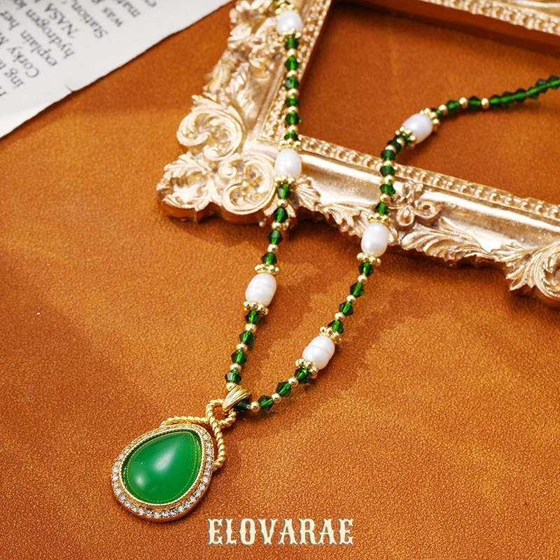 Solene Lustre Pearl Teardrop Pendant Necklace product image 3