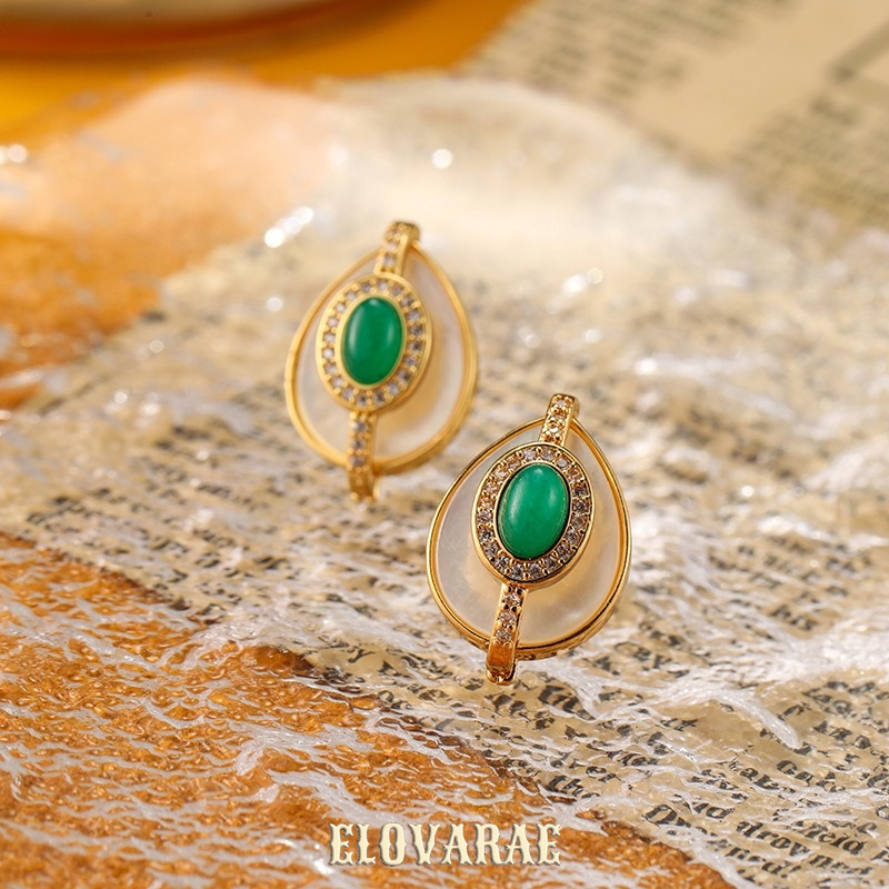Sabine Lustre Teardrop Geometric Stud Earrings product image 3