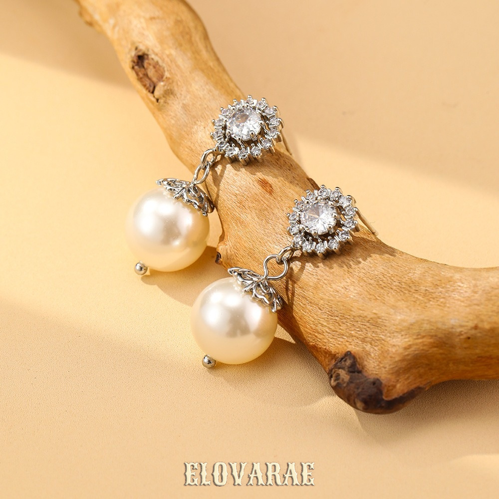 Thalia Lustre Pearl Crystal Stud Earrings product image 3
