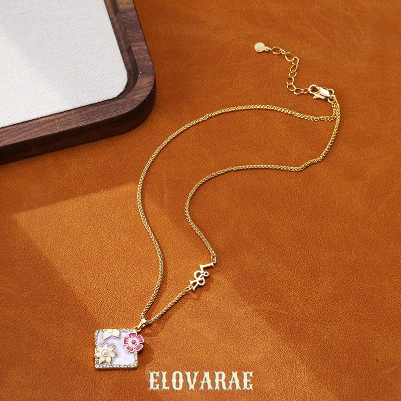 Seraphine Reverie Floral Multicolor Pendant Necklace product image 3