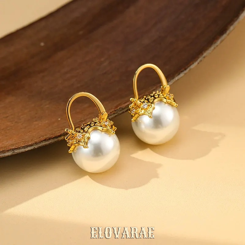 Ophelia Nocturne Pearl Hoop Earrings product image 3