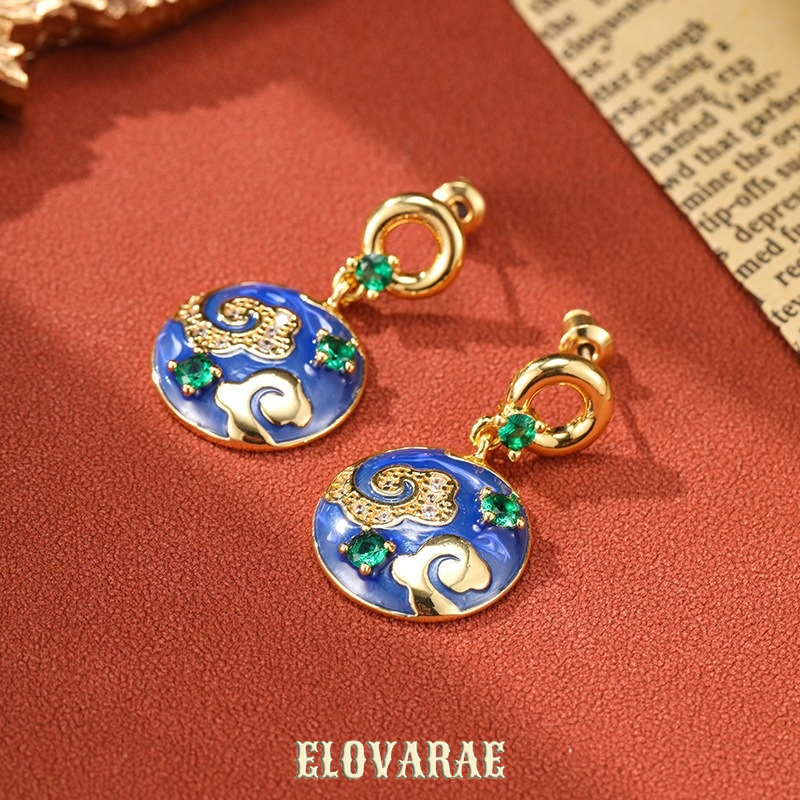 Aurelia Gleam Enamel Drop Earrings product image 3