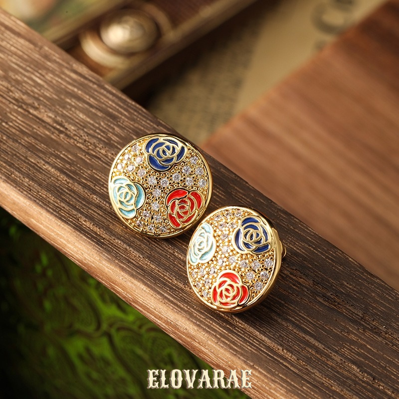 Valentina Petal Floral Enamel Stud Earrings product image 3