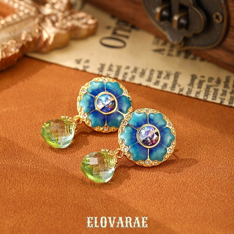 Estelle Petal Floral Fringe Drop Earrings product image 3