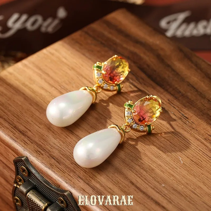 Aurelia Muse Pearl Fringe Drop Earrings product image 4