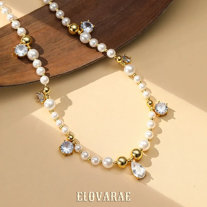 Estelle Halo Pearl Crystal Pendant Necklace product image 4
