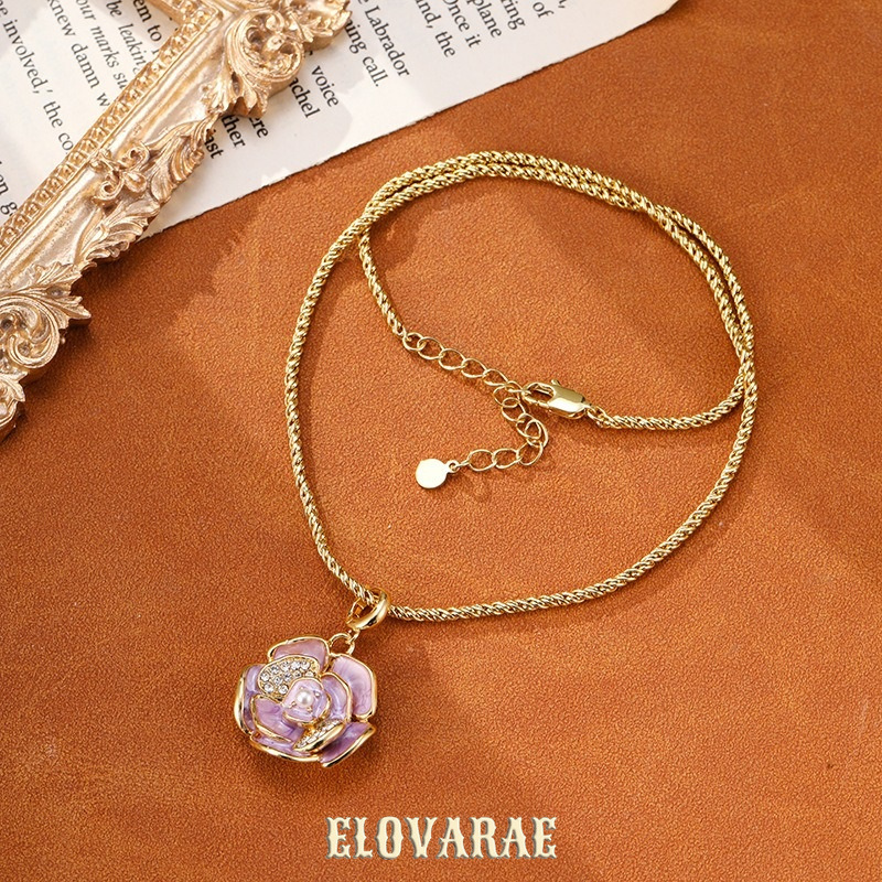Liora Lustre Camellia Cat-Eye Pendant Necklace product image 4