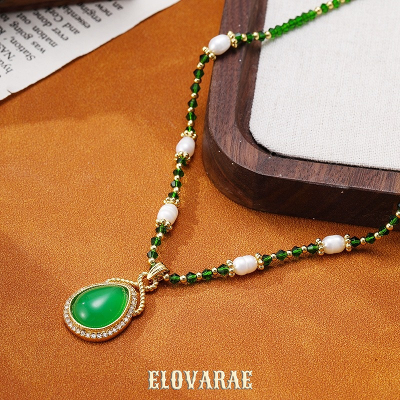 Solene Lustre Pearl Teardrop Pendant Necklace product image 4