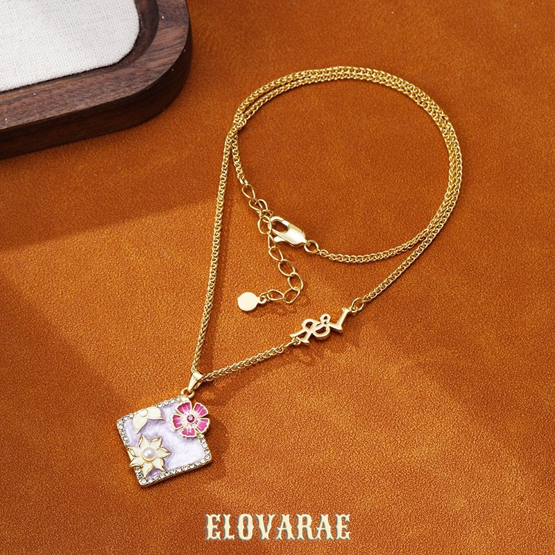 Seraphine Reverie Floral Multicolor Pendant Necklace product image 4