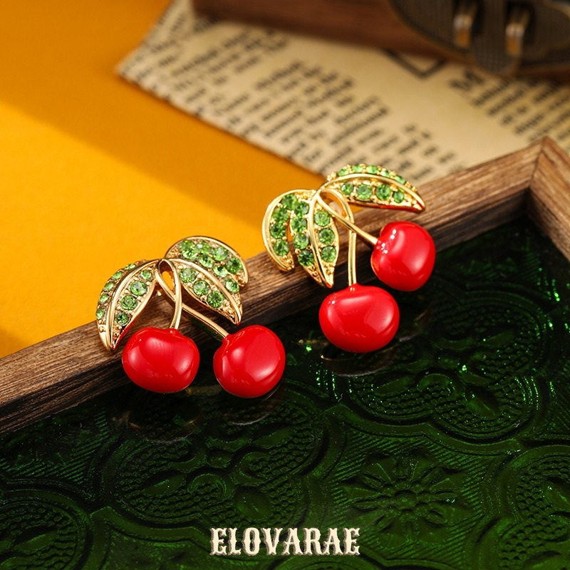 Isolde Reverie Cherry Enamel Drop Earrings product image 4