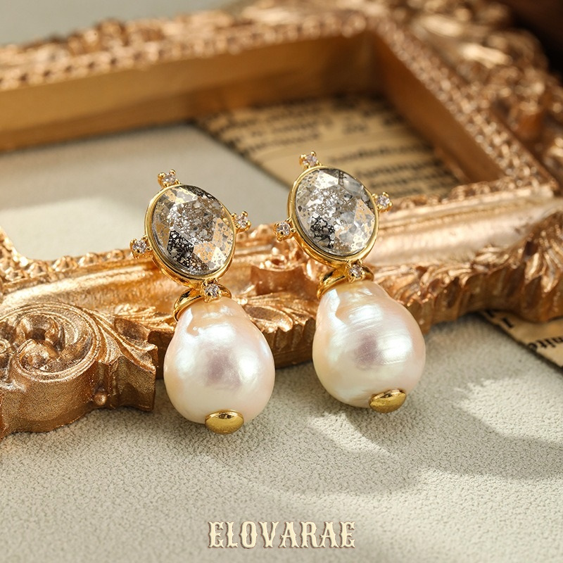 Elara Nocturne Pearl Drop Earrings product image 4