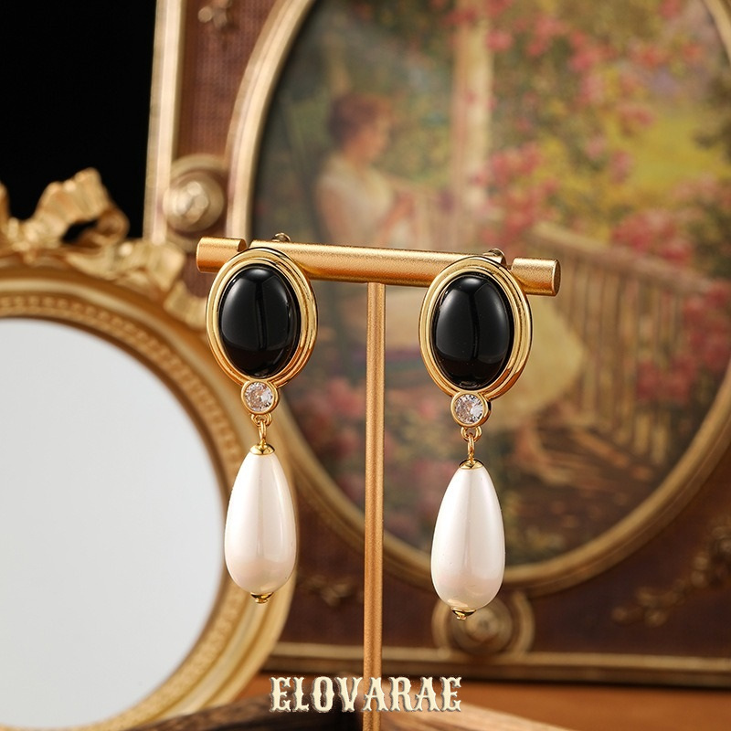 Liora Nocturne Pearl Fringe Stud Earrings product image 4