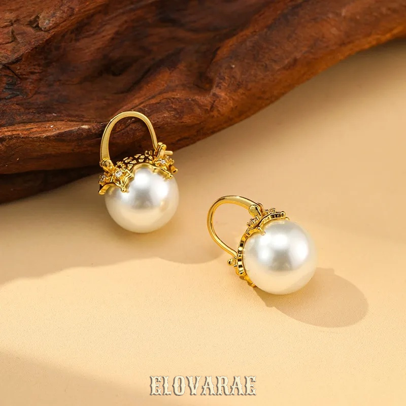 Ophelia Nocturne Pearl Hoop Earrings product image 4