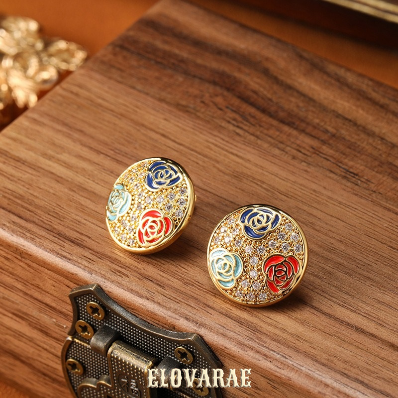Valentina Petal Floral Enamel Stud Earrings product image 4