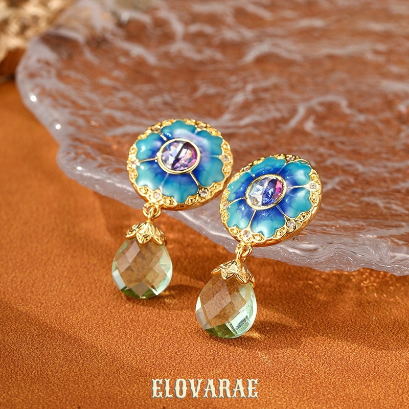 Estelle Petal Floral Fringe Drop Earrings product image 4