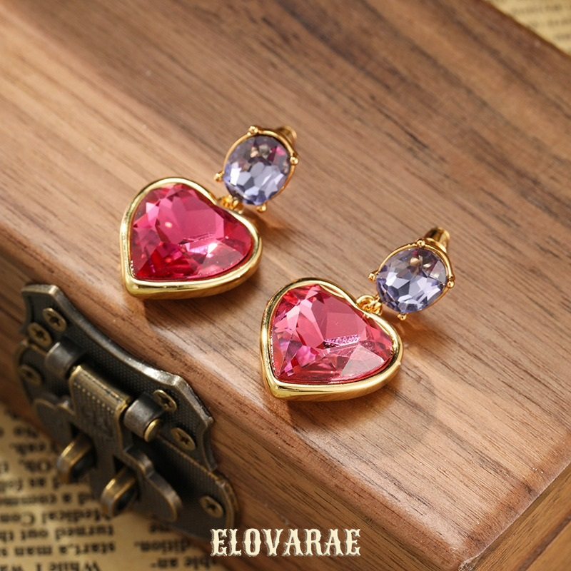 Cressida Muse Heart Crystal Stud Earrings product image 5