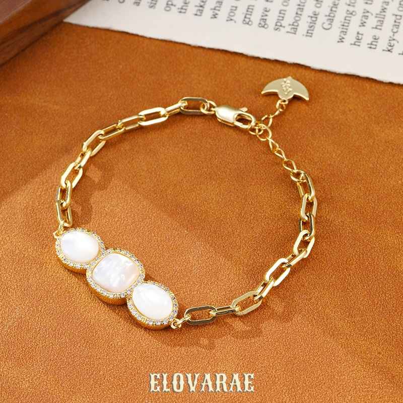 Thalia Muse Pearlescent Shell Chain Bracelet product image 5