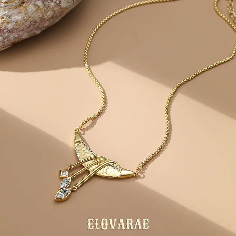 Evadne Halo Fringe Crescent Pendant Necklace product image 5