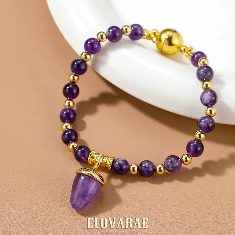 Valentina Lustre Amethyst-Tone Crystal Beaded Bracelet product image 5