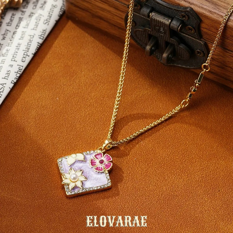 Seraphine Reverie Floral Multicolor Pendant Necklace product image 5