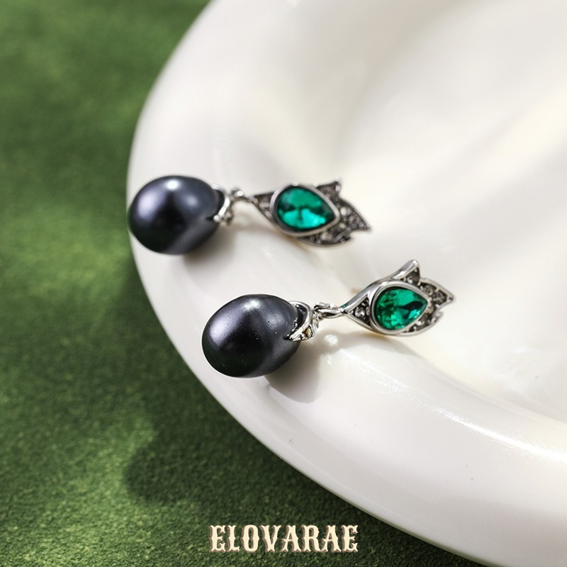 Aurelia Nocturne Pearl Fringe Drop Earrings product image 5