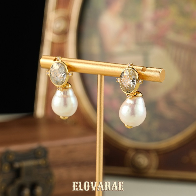 Elara Nocturne Pearl Drop Earrings product image 5