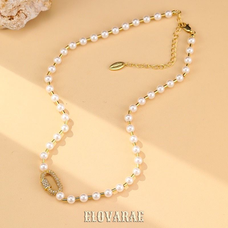 Estelle Nocturne Pearl Crystal Pendant Necklace product image 5