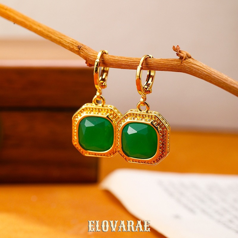 Evadne Nocturne Geometric Crystal Hoop Earrings product image 5