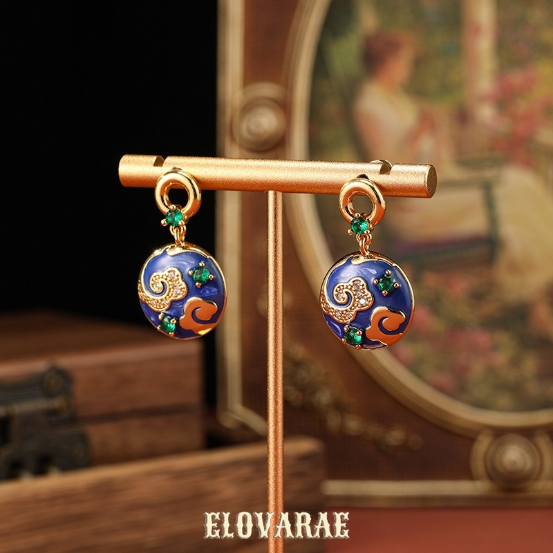 Aurelia Gleam Enamel Drop Earrings product image 5