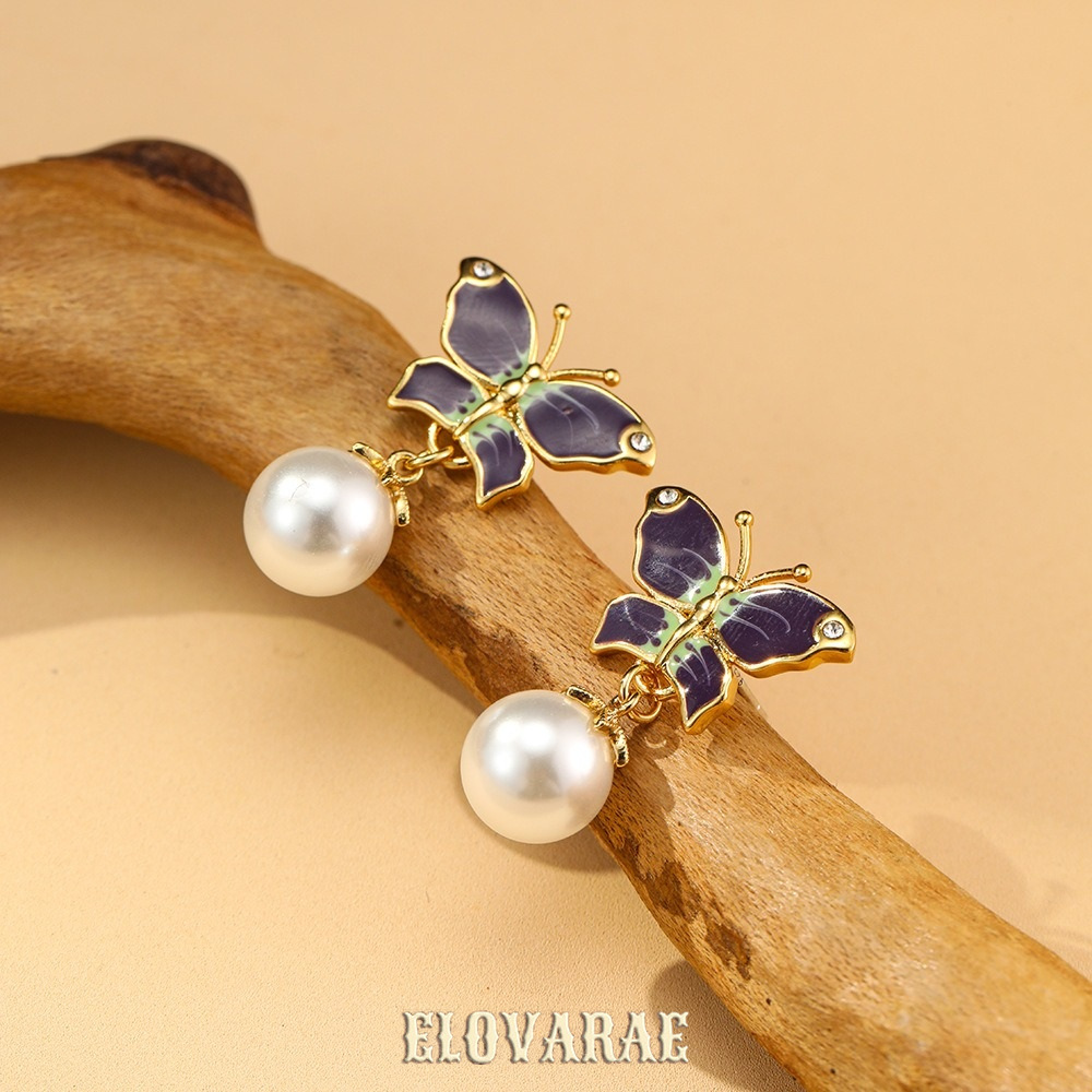 Amara Bloom Pearl Butterfly Drop Earrings product image 6