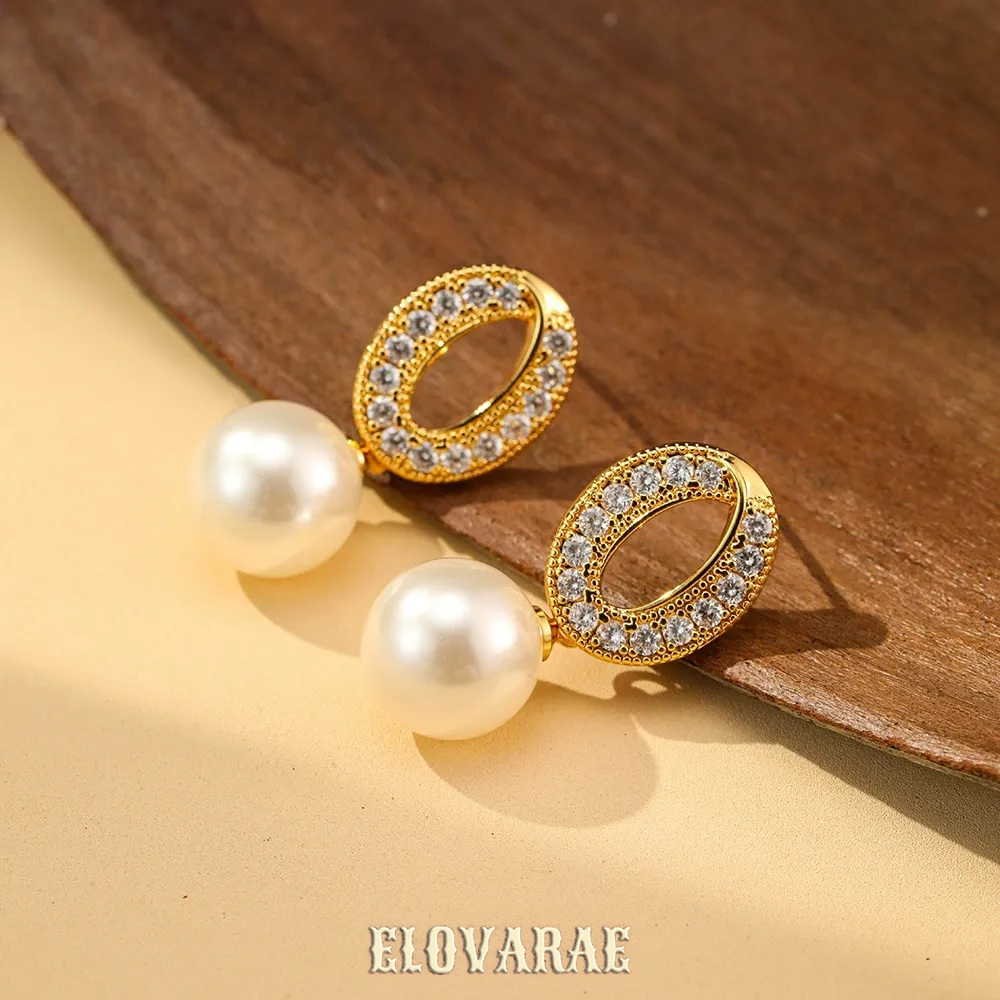Solene Bloom Pearl Crystal Drop Earrings product image 6