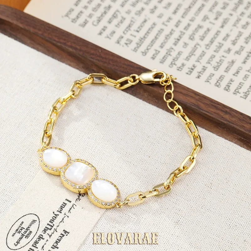 Thalia Muse Pearlescent Shell Chain Bracelet product image 6