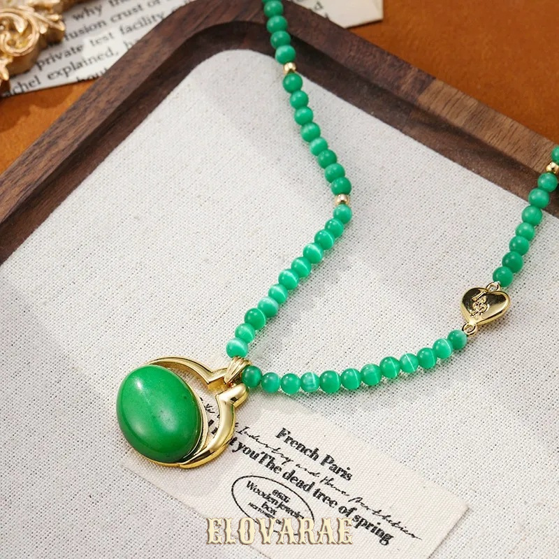 Vesper Halo Cat-Eye Pendant Necklace product image 6