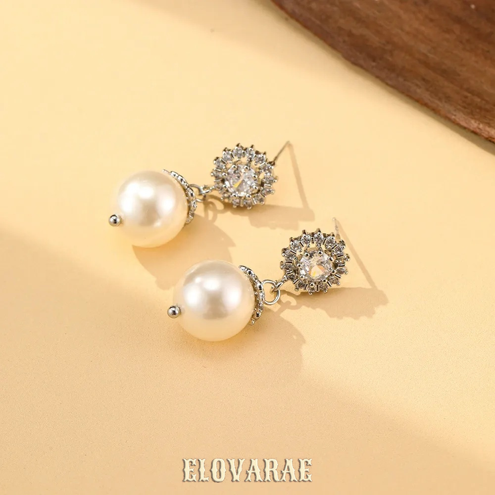 Thalia Lustre Pearl Crystal Stud Earrings product image 6