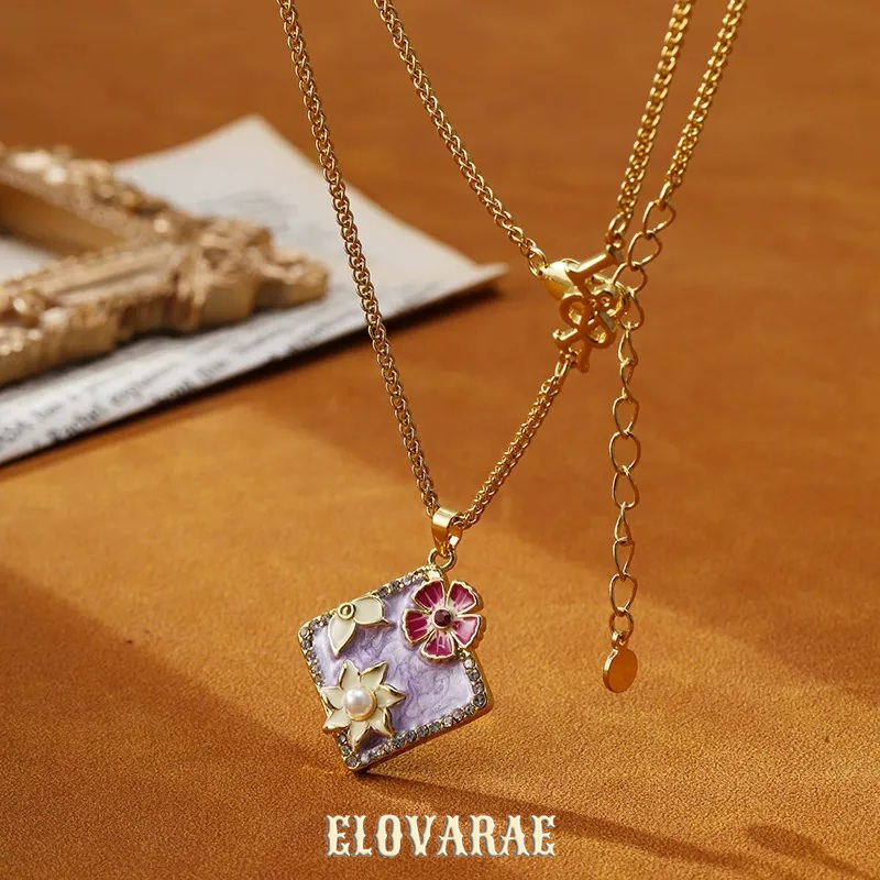 Seraphine Reverie Floral Multicolor Pendant Necklace product image 6