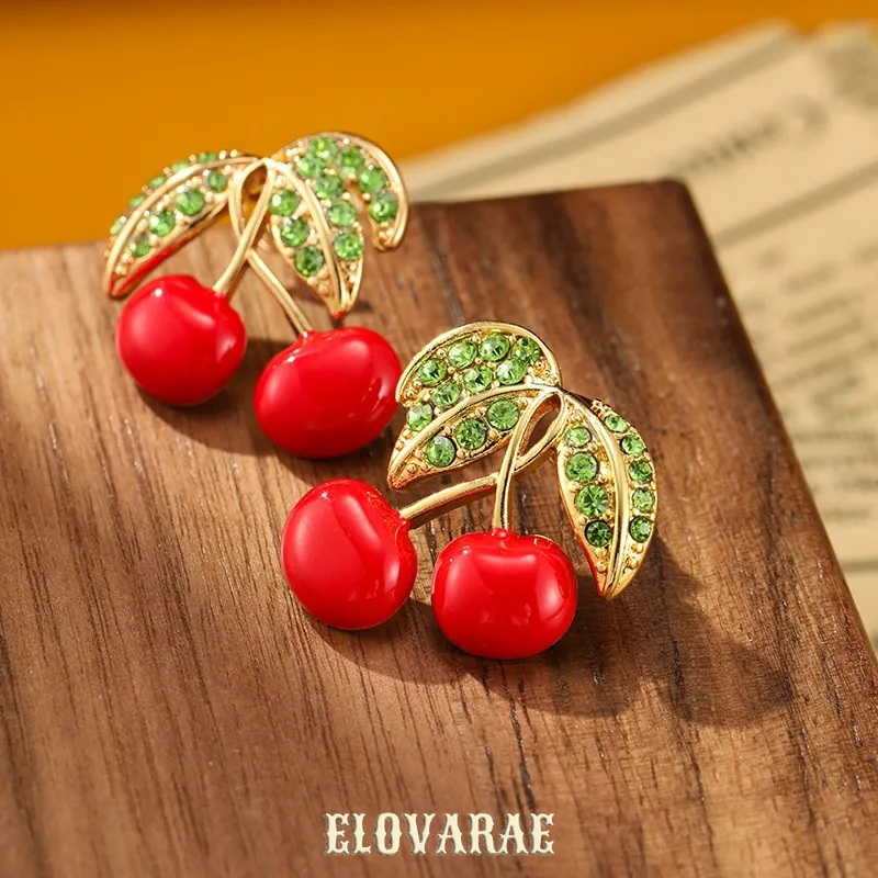 Isolde Reverie Cherry Enamel Drop Earrings product image 6