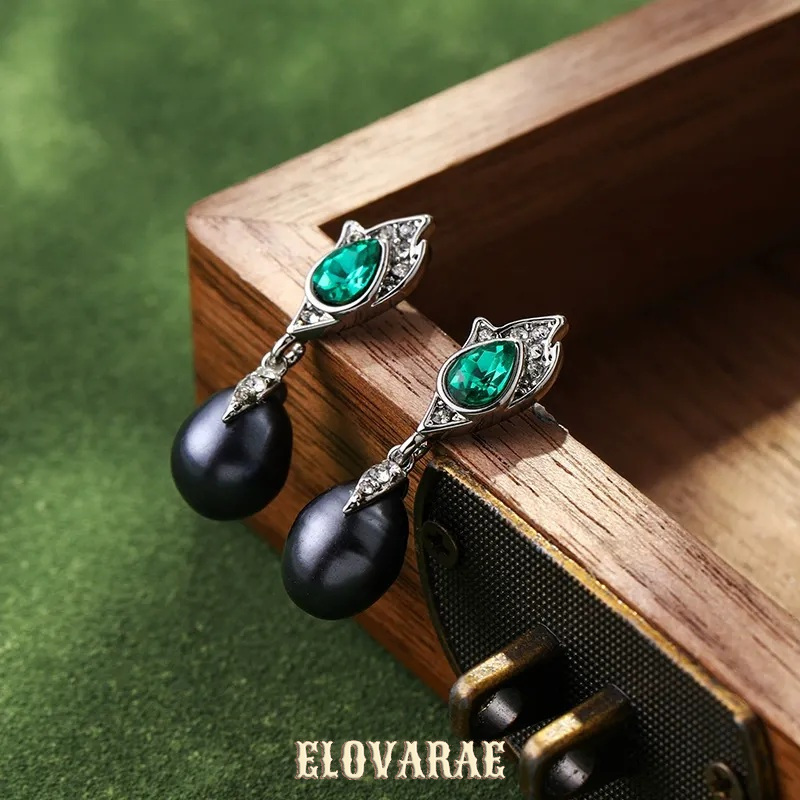 Aurelia Nocturne Pearl Fringe Drop Earrings product image 6