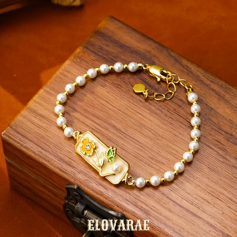 Cressida Nocturne Pearl Butterfly Beaded Bracelet product image 6