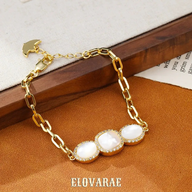 Thalia Muse Pearlescent Shell Chain Bracelet product image 7