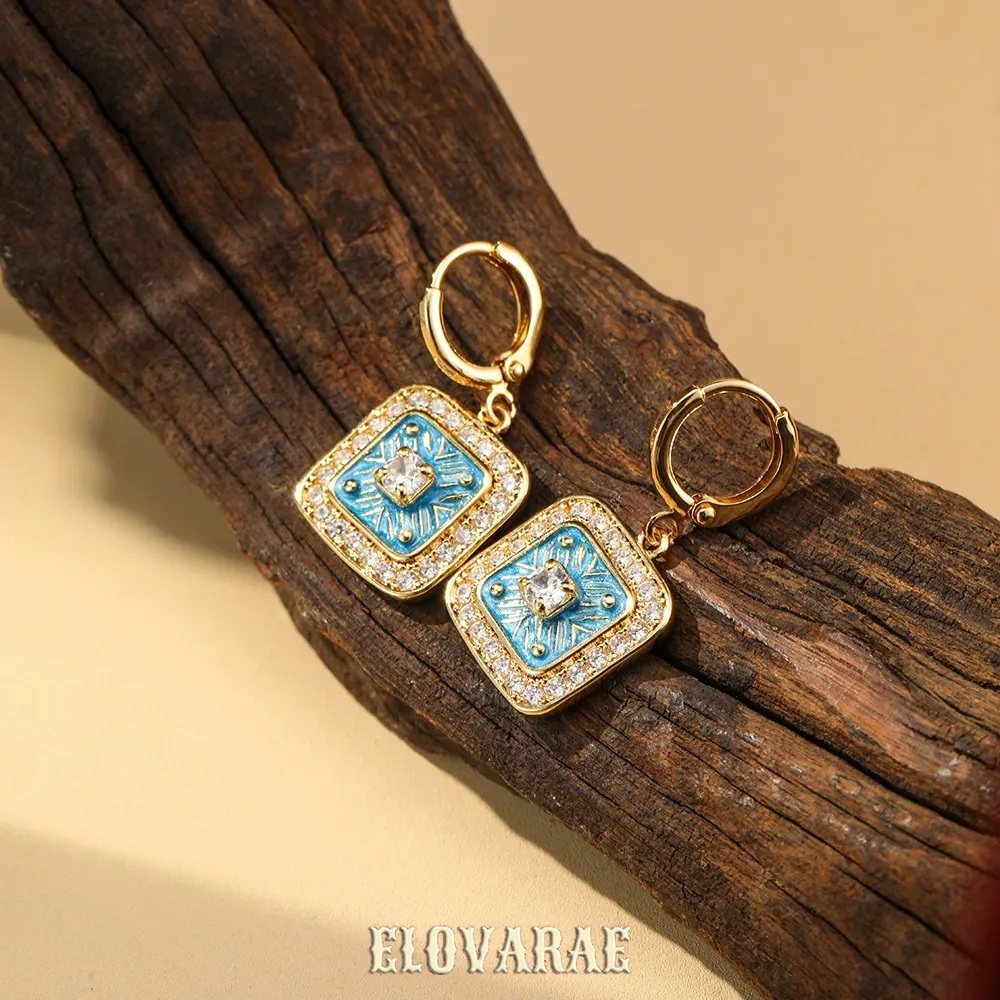 Cressida Halo Geometric Crystal Hoop Earrings product image 7