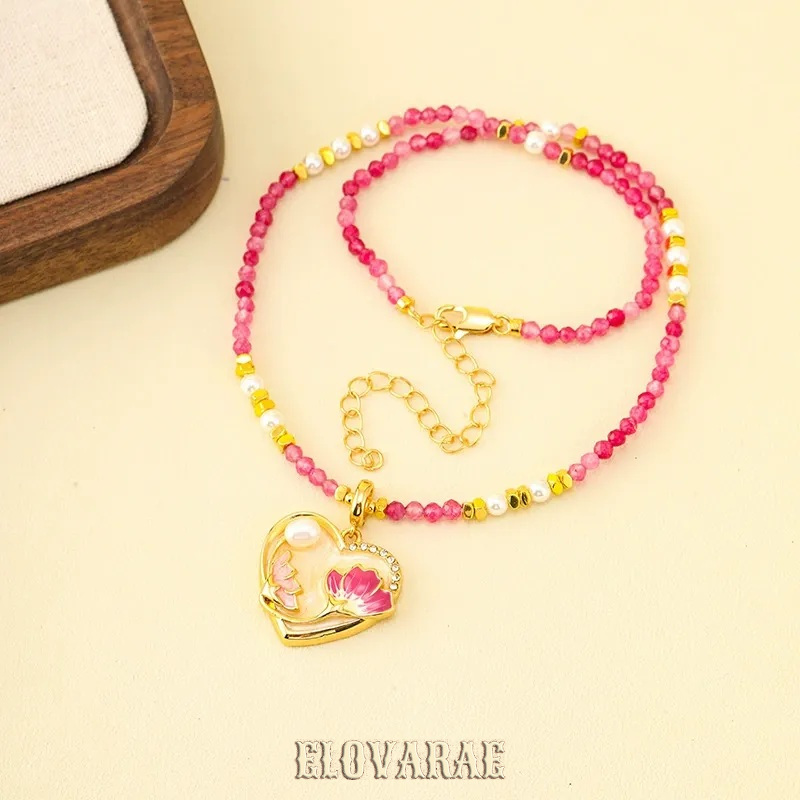 Elara Lustre Pearl Heart Pendant Necklace product image 7