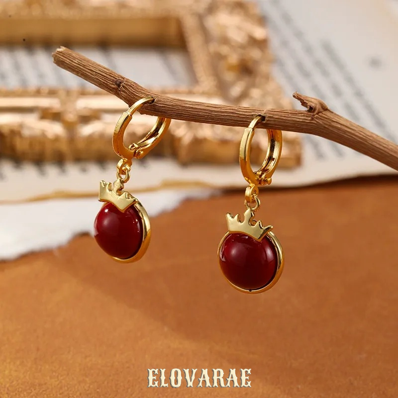 Isolde Lustre Fringe Crown Hoop Earrings product image 7
