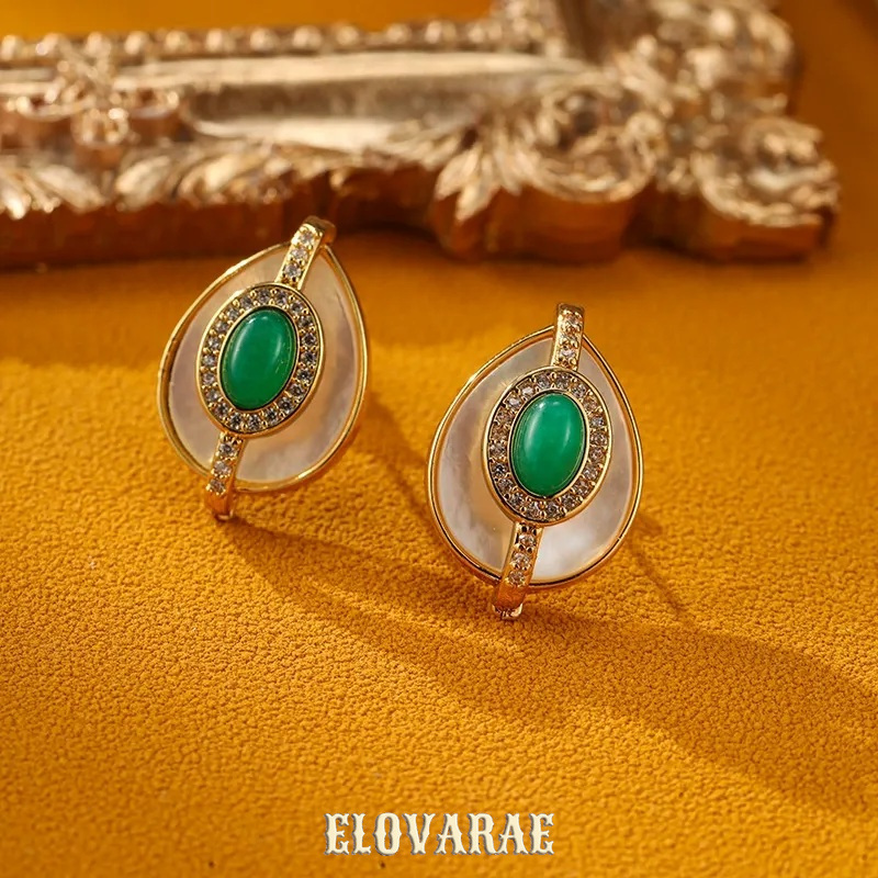 Sabine Lustre Teardrop Geometric Stud Earrings product image 7
