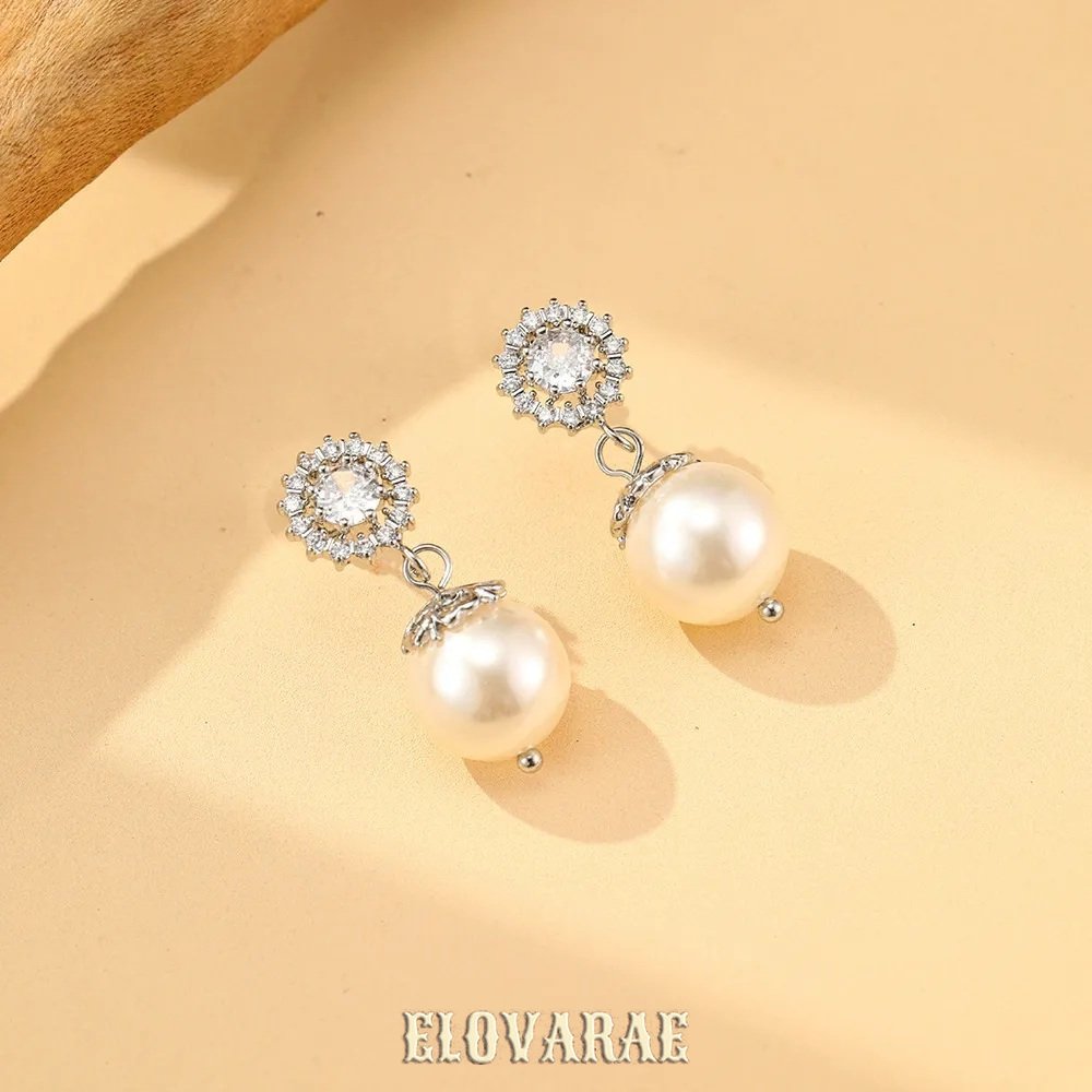 Thalia Lustre Pearl Crystal Stud Earrings product image 7